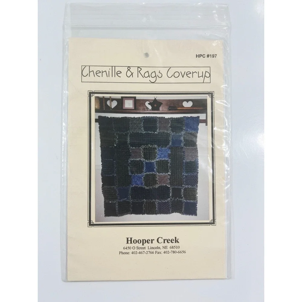 Chenille & Rags Coverup Hooper Creek Quilt Pattern #197